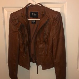 Faux leather jacket